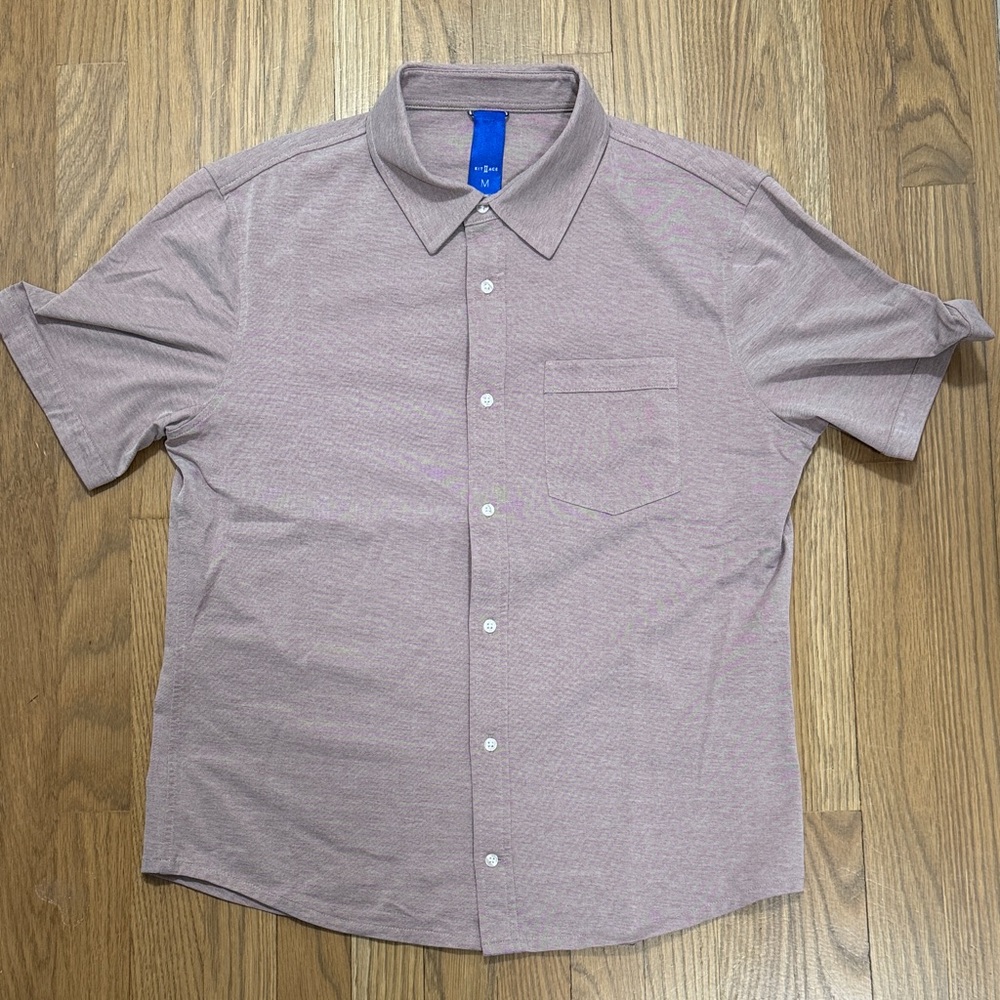 Uniqlo Men's Casual Button Down Shirt - Light Purple